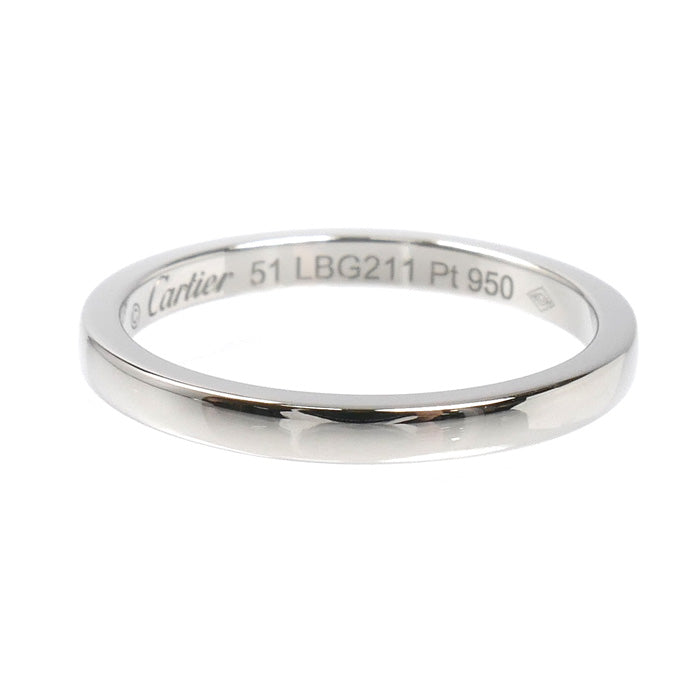 CARTIER カルティエ Pt950プラチナ バレリーナ ウェディング リング・指輪 B4071951 11号 51 3.3g レディース【中古】【美品】