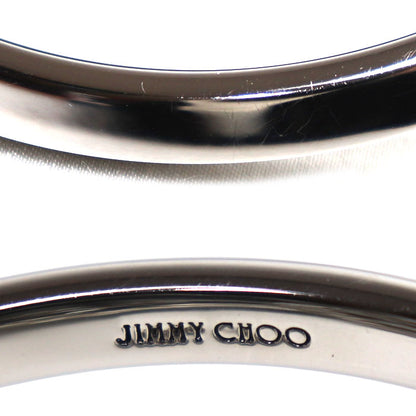 JIMMY CHOO ジミーチュウ マイクロボンボン ミニバケット 2Wayショルダーバッグ シルバー レディース【中古】【美品】