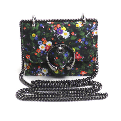 JIMMY CHOO ジミーチュウ ミニパリス フラワー ショルダーバッグ マルチカラー レディース【中古】【美品】