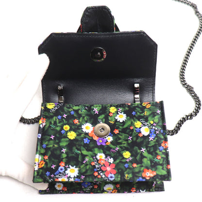 JIMMY CHOO ジミーチュウ ミニパリス フラワー ショルダーバッグ マルチカラー レディース【中古】【美品】