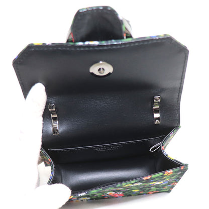JIMMY CHOO ジミーチュウ ミニパリス フラワー ショルダーバッグ マルチカラー レディース【中古】【美品】
