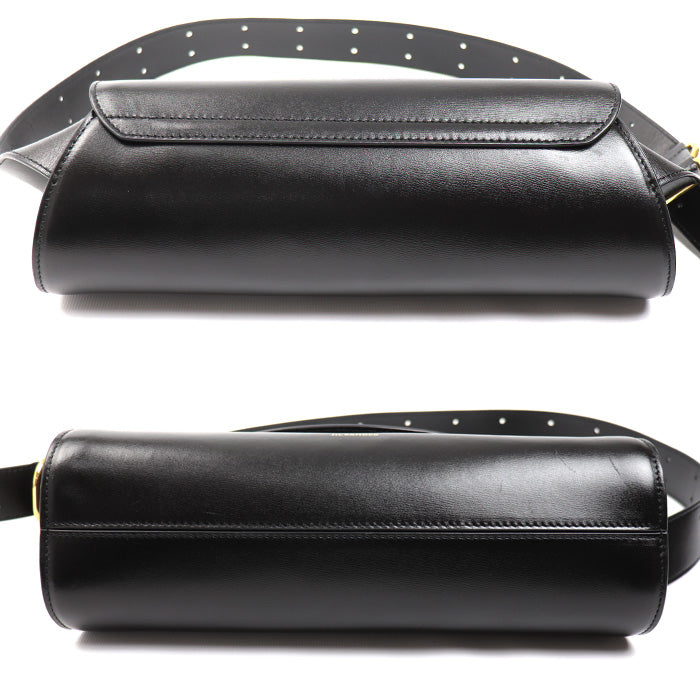 JIL SANDER ジルサンダー カンノーロ Cannolo スモール ショルダーバッグ ブラック J07WD0023P4840001 レディース【中古】