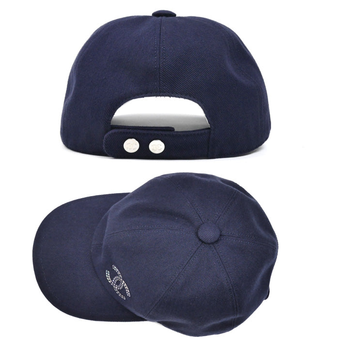 CHANEL シャネル ココマーク キャップ ネイビー レディース【中古】【美品】