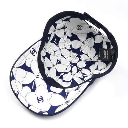 CHANEL シャネル ココマーク キャップ ネイビー レディース【中古】【美品】