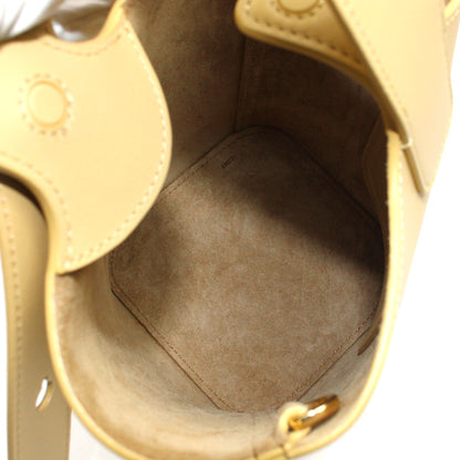 LOEWE ロエベ ペブル バケット ミニ 2Wayショルダーバッグ ダークバター/ベージュ系 AANBBBMX01 8752 レディース【中古】【美品】