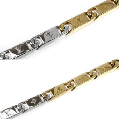 LOUIS VUITTON ルイ・ヴィトン メタル GP モノグラム タイドアップ ブレスレット M1306M AK2284 M 19.5cm メンズ【中古】