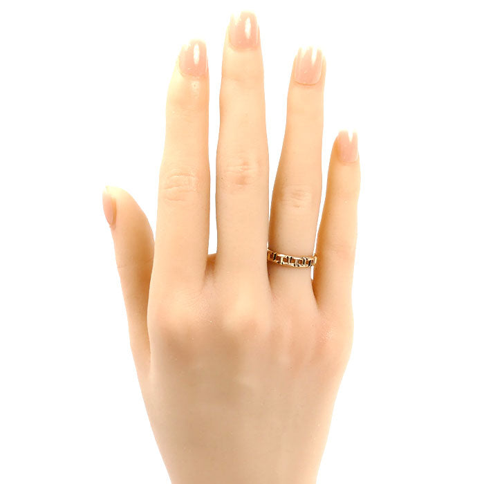 TIFFANY&Co. ティファニー K18PG ピンクゴールド Tトゥルー ナロー リング・指輪 5.5号 3.0g レディース【中古】【美品】