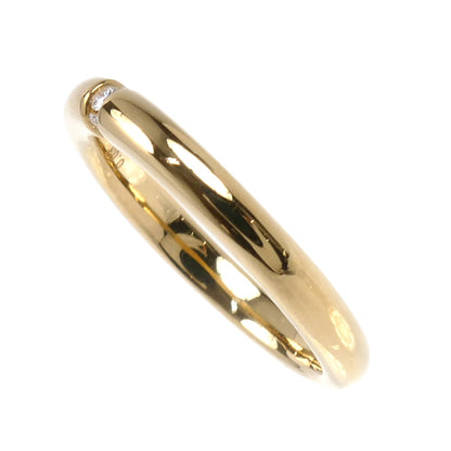 STAR JEWELRY スタージュエリー K18YG イエローゴールド リング・指輪 2PR0746 ダイヤモンド0.03ct 3号 2.6g レディース【中古】【美品】