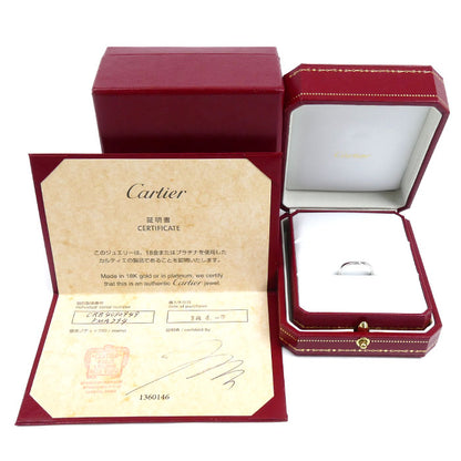 CARTIER カルティエ Pt950プラチナ バレリーナ カーブ ウェディング 3P ダイヤ リング・指輪 B4092949 ダイヤモンド 9号 49 3.1g レディース【中古】【美品】