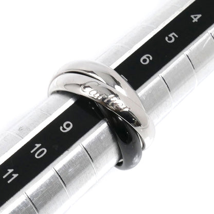 CARTIER カルティエ K18WG ホワイトゴールド セラミック トリニティ リング・指輪 B4095647 7.5号 47 6.2g レディース【中古】【美品】