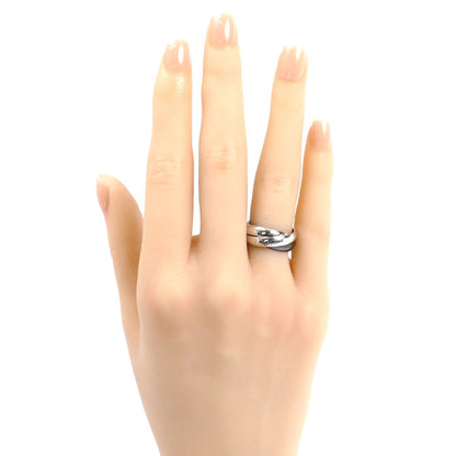 CARTIER カルティエ K18WG ホワイトゴールド セラミック トリニティ リング・指輪 B4095647 7.5号 47 6.2g レディース【中古】【美品】