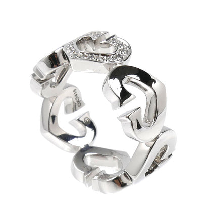 CARTIER カルティエ K18WG ホワイトゴールド Cハート リング・指輪 B4041549 ダイヤモンド 9号 49 7.5g レディース【中古】【美品】