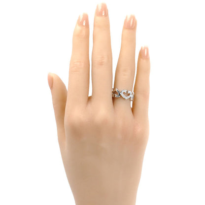 CARTIER カルティエ K18WG ホワイトゴールド Cハート リング・指輪 B4041549 ダイヤモンド 9号 49 7.5g レディース【中古】【美品】