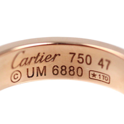 CARTIER カルティエ K18PG ピンクゴールド ミニラブ 1P ダイヤ リング・指輪 ダイヤモンド 7号 47 4.2g レディース【中古】【美品】