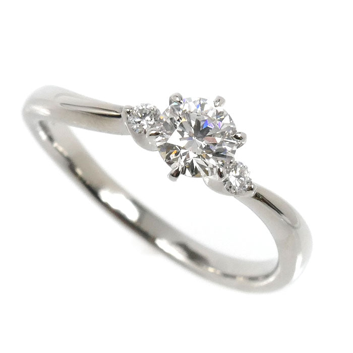 4℃ ヨンドシー Pt950プラチナ NaturalGrace リング・指輪 211822745063 ダイヤモンド0.308ct 7.5号 2.8g レディース【中古】【美品】