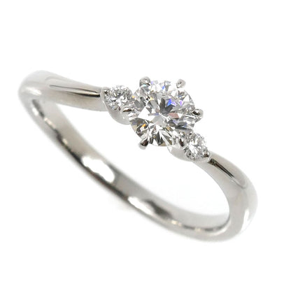 4℃ ヨンドシー Pt950プラチナ NaturalGrace リング・指輪 211822745063 ダイヤモンド0.308ct 7.5号 2.8g レディース【中古】【美品】