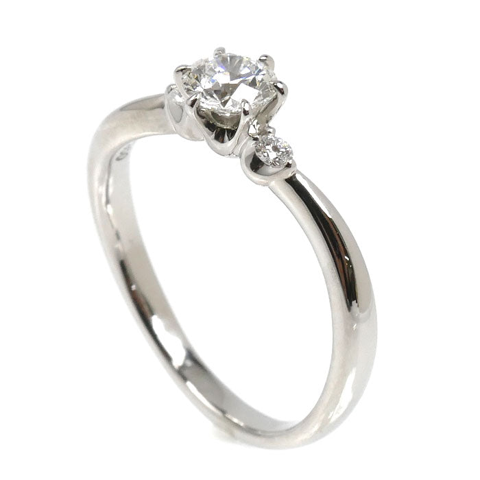 4℃ ヨンドシー Pt950プラチナ NaturalGrace リング・指輪 211822745063 ダイヤモンド0.308ct 7.5号 2.8g レディース【中古】【美品】