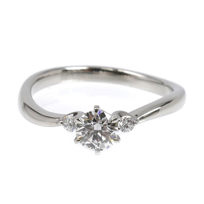 4℃ ヨンドシー Pt950プラチナ NaturalGrace リング・指輪 211822745063 ダイヤモンド0.308ct 7.5号 2.8g レディース【中古】【美品】