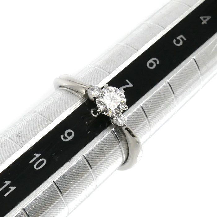 4℃ ヨンドシー Pt950プラチナ NaturalGrace リング・指輪 211822745063 ダイヤモンド0.308ct 7.5号 2.8g レディース【中古】【美品】