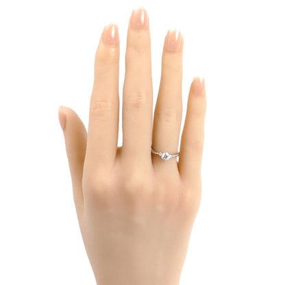 4℃ ヨンドシー Pt950プラチナ NaturalGrace リング・指輪 211822745063 ダイヤモンド0.308ct 7.5号 2.8g レディース【中古】【美品】