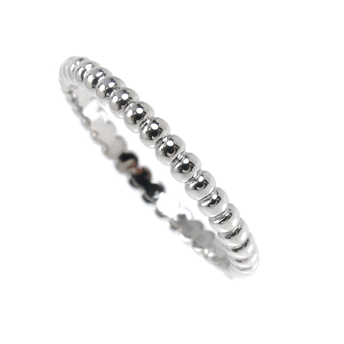 Van Cleef & Arpels ヴァンクリーフ＆アーペル K18WG ホワイトゴールド ペルレ リング・指輪 VCARPJME52 12号 52 2.1g レディース【中古】【美品】
