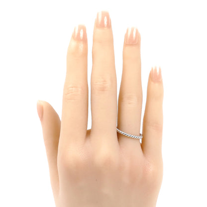Van Cleef & Arpels ヴァンクリーフ＆アーペル K18WG ホワイトゴールド ペルレ リング・指輪 VCARPJME52 12号 52 2.1g レディース【中古】【美品】