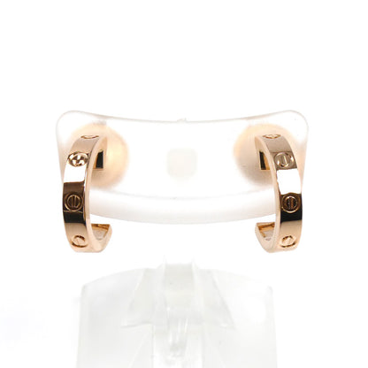 CARTIER カルティエ K18PG ピンクゴールド ミニラブ ピアス B8029000 3.5g レディース【中古】【美品】