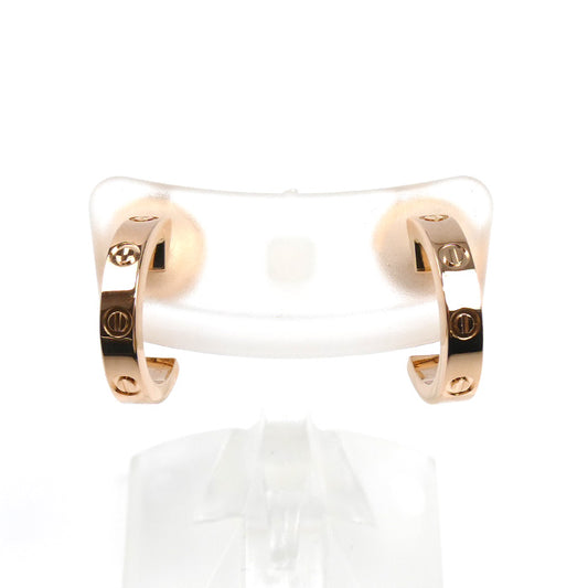 CARTIER カルティエ K18PG ピンクゴールド ミニラブ ピアス B8029000 3.5g レディース【中古】【美品】