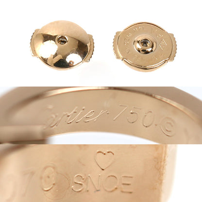 CARTIER カルティエ K18PG ピンクゴールド ミニラブ ピアス B8029000 3.5g レディース【中古】【美品】