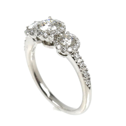 STAR JEWELRY スタージュエリー Pt950プラチナ リング・指輪 1PR0416 ダイヤモンド0.274ct/0.43ct 7号 4.2g レディース【中古】【美品】