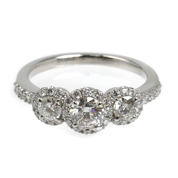 STAR JEWELRY スタージュエリー Pt950プラチナ リング・指輪 1PR0416 ダイヤモンド0.274ct/0.43ct 7号 4.2g レディース【中古】【美品】