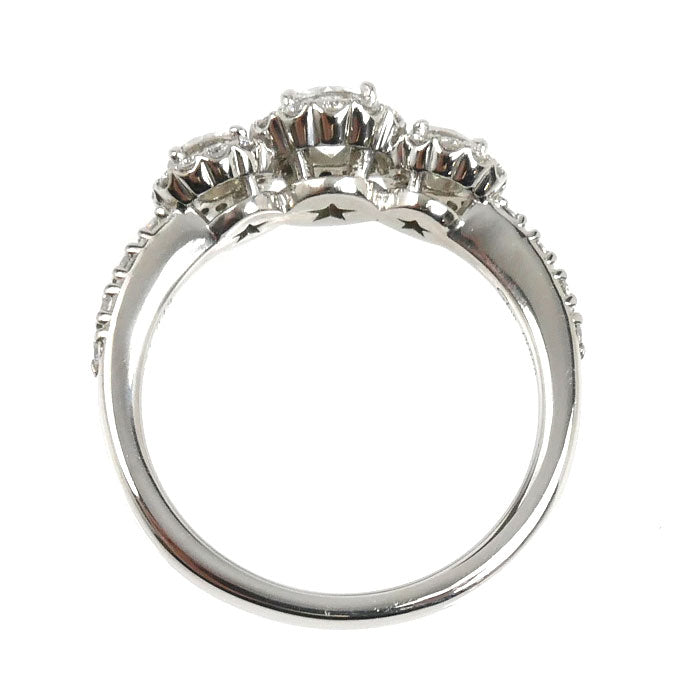 STAR JEWELRY スタージュエリー Pt950プラチナ リング・指輪 1PR0416 ダイヤモンド0.274ct/0.43ct 7号 4.2g レディース【中古】【美品】