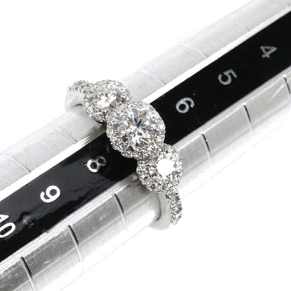 STAR JEWELRY スタージュエリー Pt950プラチナ リング・指輪 1PR0416 ダイヤモンド0.274ct/0.43ct 7号 4.2g レディース【中古】【美品】
