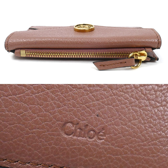 Chloe クロエ Envelope スモールウォレット コインケース Nougat CH25SP538O93847 レディース【中古】【美品】