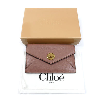 Chloe クロエ Envelope スモールウォレット コインケース Nougat CH25SP538O93847 レディース【中古】【美品】