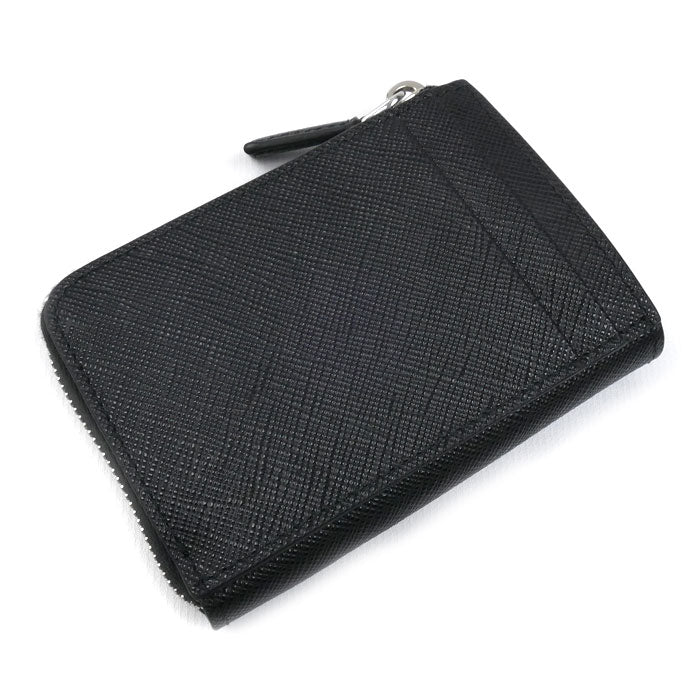 PRADA プラダ サフィアーノ トライアングルロゴ コインケース ブラック 2MC129_QHH_F0002 ICチップ ユニセックス【中古】【美品】