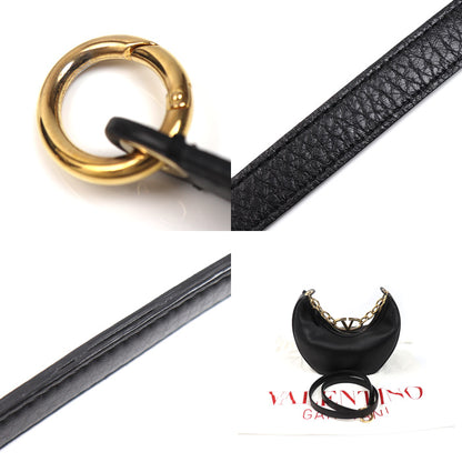 Valentino Garavani ヴァレンティノ・ガラヴァーニ Vロゴ ホーボー ムーン 2Wayショルダーバッグ ブラック 5W2B0Q42JDK レディース【中古】