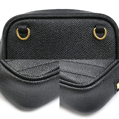 SAINT LAURENT サンローラン ベイビー ルー レザー チェーンショルダー ショルダーバッグ ブラック 635088 レディース【中古】【美品】