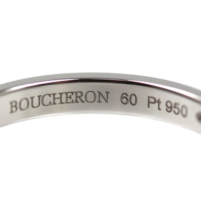 Boucheron ブシュロン Pt950プラチナ クルドパリ ミディアム リング・指輪 JAL00109 19.5号 60 5.7g ユニセックス【中古】【美品】
