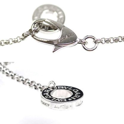 BVLGARI ブルガリ K18WG ホワイトゴールド セルペンティ クロス ネックレス 354038 ダイヤモンド 6.5g 42/45.5/50cm ユニセックス【中古】【美品】