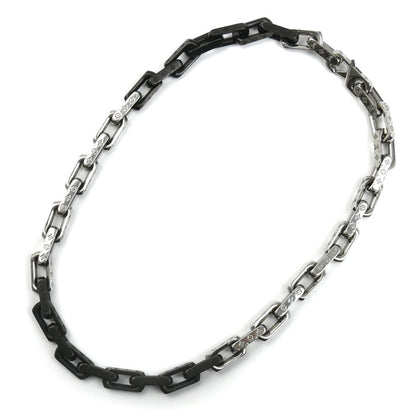 LOUIS VUITTON ルイ・ヴィトン メタル コリエ モノグラム チェーン ネックレス M00677 LE2282 54cm メンズ【中古】