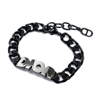 Dior ディオール メタル CD ICON チェーンリンク ブレスレット B1611HOMMT 20.5cm メンズ【中古】