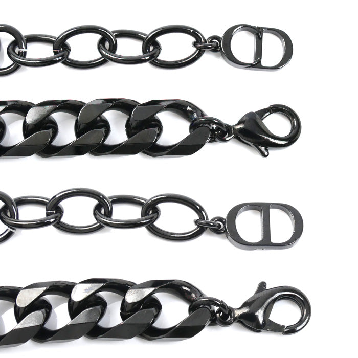 Dior ディオール メタル CD ICON チェーンリンク ブレスレット B1611HOMMT 20.5cm メンズ【中古】