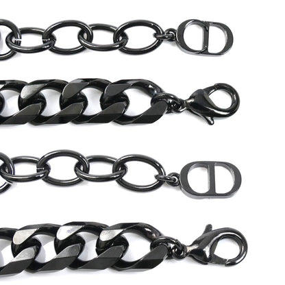 Dior ディオール メタル CD ICON チェーンリンク ブレスレット B1611HOMMT 20.5cm メンズ【中古】