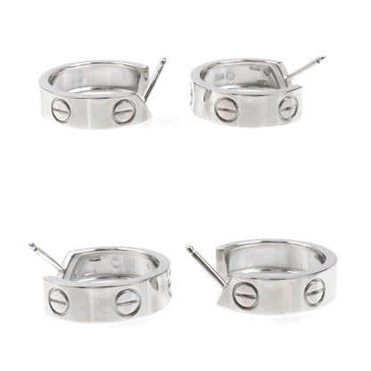 CARTIER カルティエ K18WG ホワイトゴールド ラブ ピアス 10.5g レディース【中古】【美品】