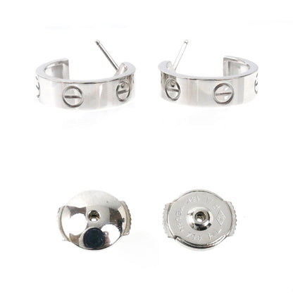CARTIER カルティエ K18WG ホワイトゴールド ラブ ピアス 10.5g レディース【中古】【美品】