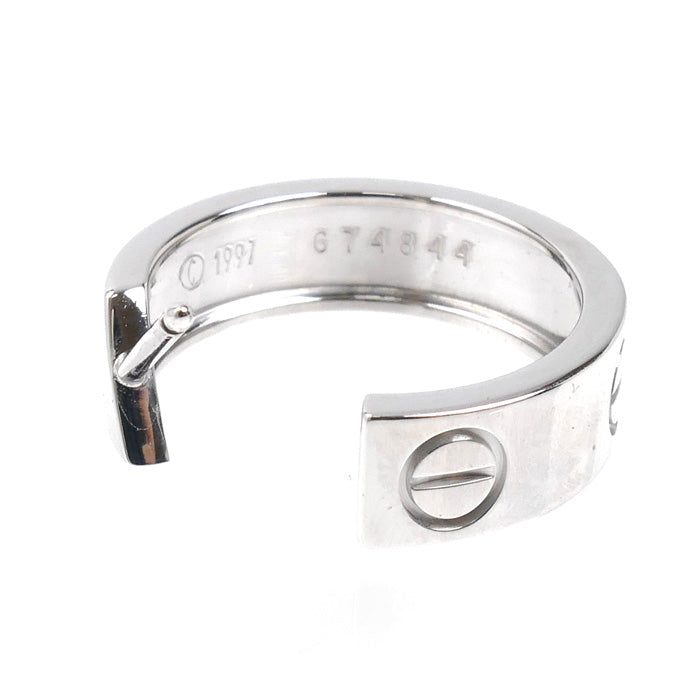 CARTIER カルティエ K18WG ホワイトゴールド ラブ ピアス 10.5g レディース【中古】【美品】