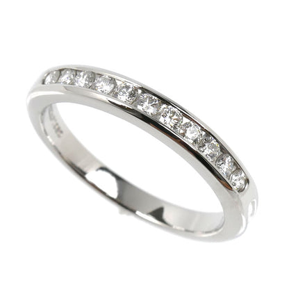TIFFANY&Co. ティファニー Pt950プラチナ ハーフサークル チャネルセッティング リング・指輪 ダイヤモンド 9号 3.5g レディース【中古】【美品】
