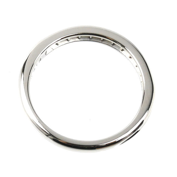 TIFFANY&Co. ティファニー Pt950プラチナ ハーフサークル チャネルセッティング リング・指輪 ダイヤモンド 9号 3.5g レディース【中古】【美品】