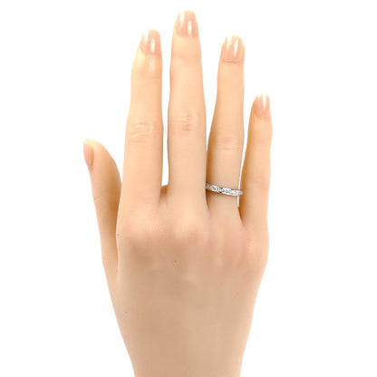 TIFFANY&Co. ティファニー Pt950プラチナ ハーフサークル チャネルセッティング リング・指輪 ダイヤモンド 9号 3.5g レディース【中古】【美品】